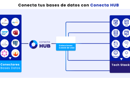 fuentes de datos bases de datos conecta hub