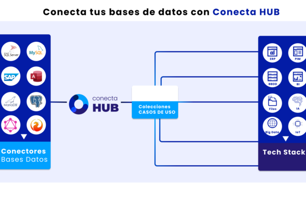 fuentes de datos bases de datos conecta hub