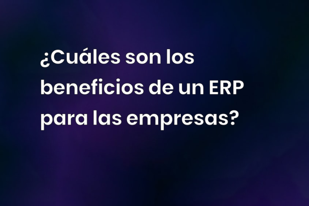 ¿Cuáles son los beneficios de un ERP para las empresas?