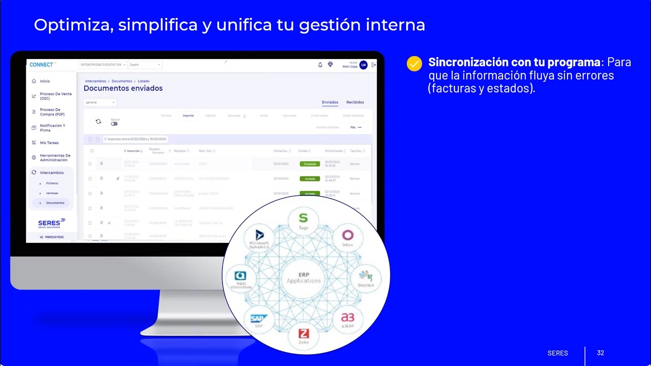 Miniatura del vídeo: Ley Crea y Crece Cómo automatizar la factura electrónica desde tu ERP. Con Seres y Desenred