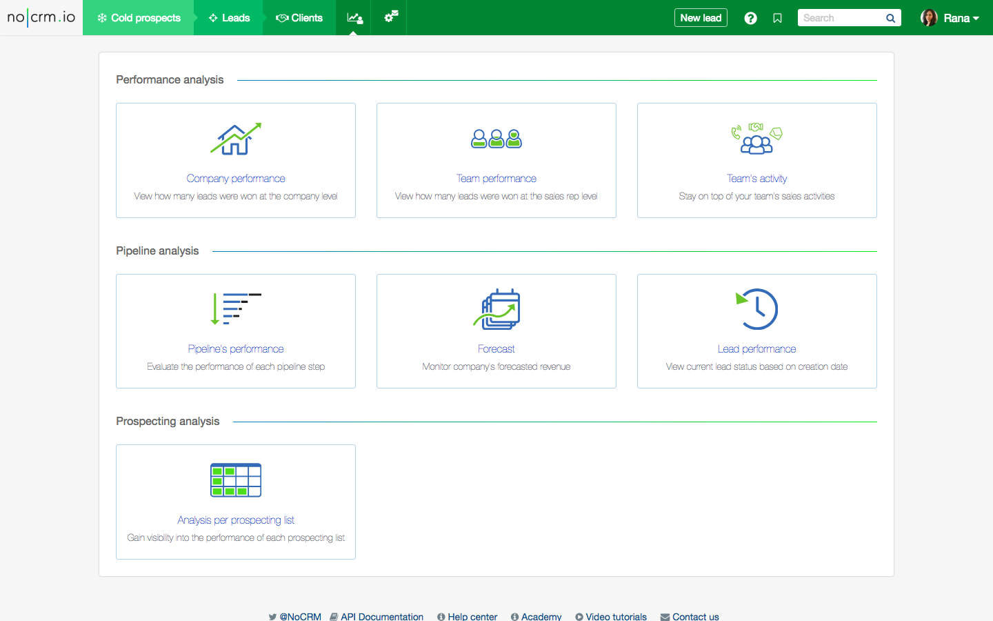 Aplicación NoCRM versión web
