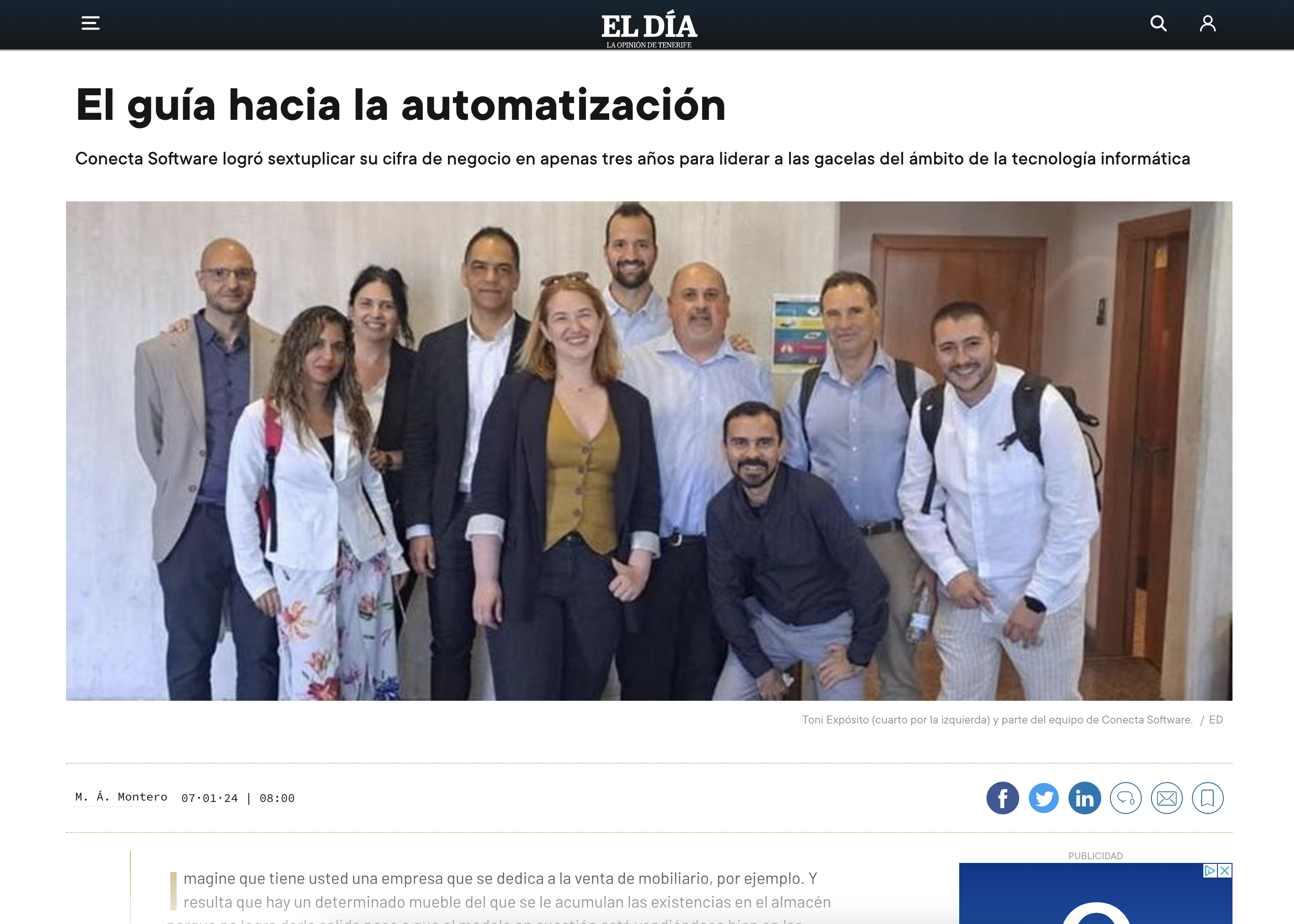 el dia conecta software guia automatizacion