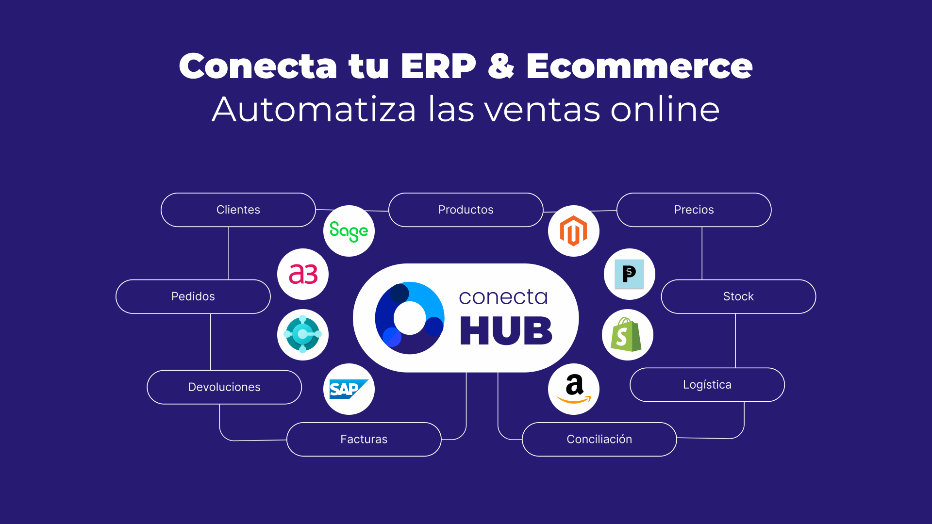 Conector Ecommerce ERP _ Automatiza Ventas con Conecta HUB